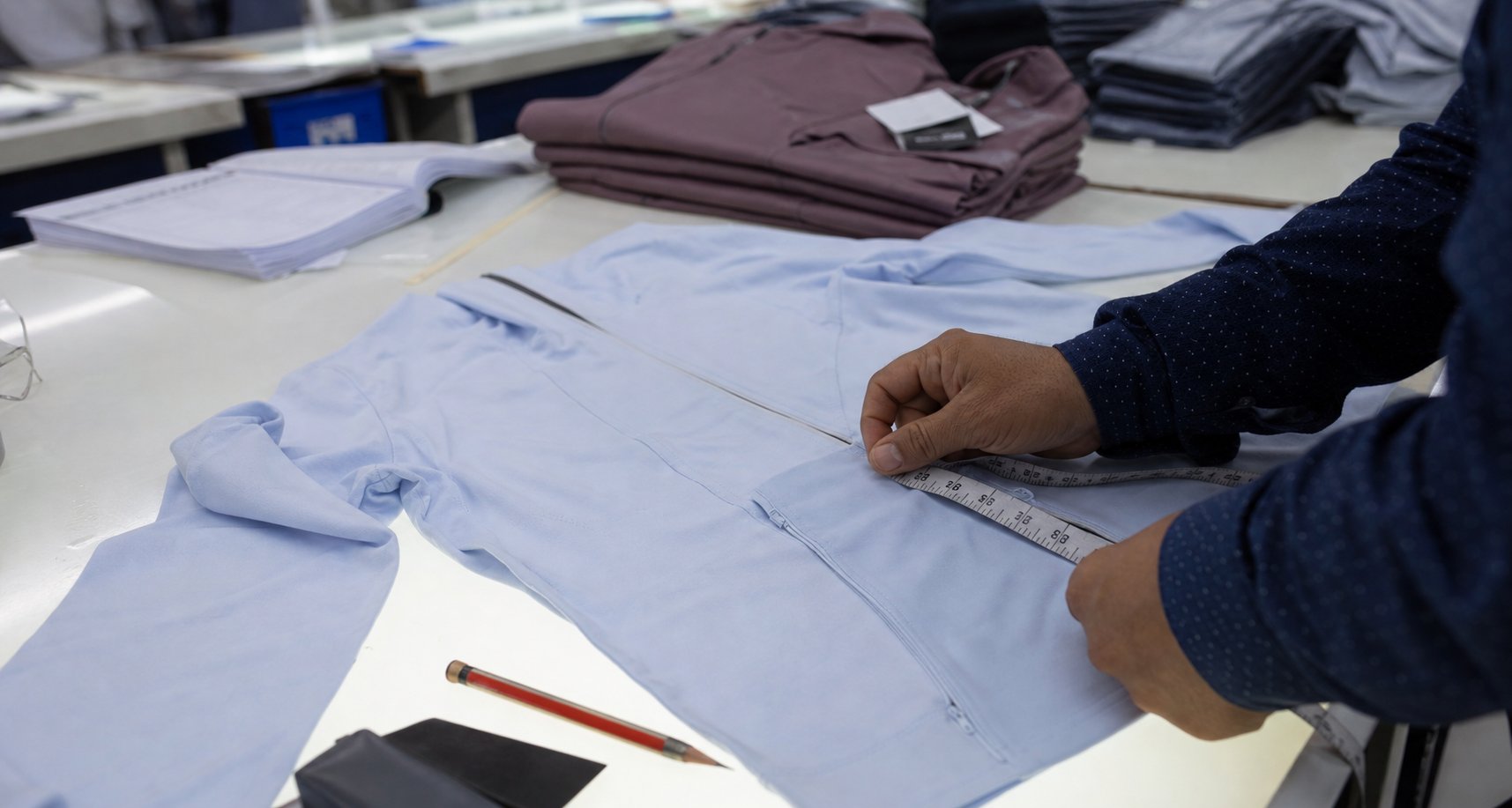 Fabric inspection and garment quality control station